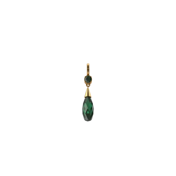 Green Crystal Earring