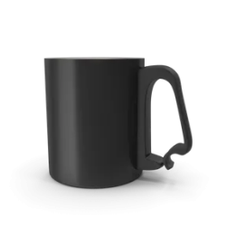 Black Aluminium Cup