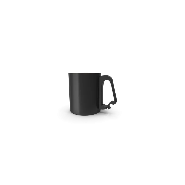 Black Aluminium Cup